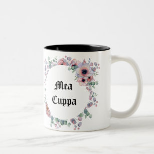 Humorvolle florale katholische Mea Cuppa Zweifarbige Tasse