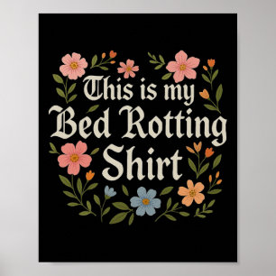 Humorvolle Graphic Novelty zum Thema Bettfaulheit  Poster