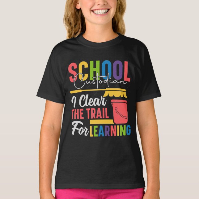 Humorvolle Hausmeister-Vektoren, Inspirierende Zit T-Shirt (Vorderseite)