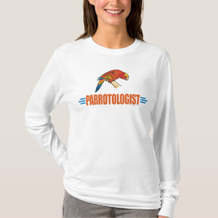 Humorvolle Ich liebe Papageien T-Shirt