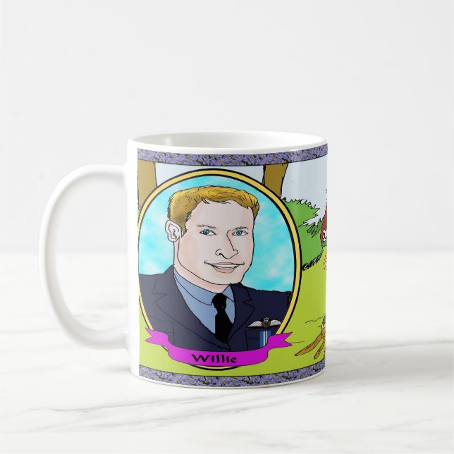 Humorvolle königliche Hochzeits-Kaffee-Tasse Kaffeetasse (Links)