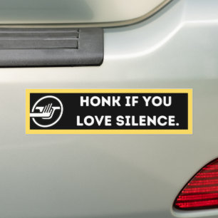 Humorvolle kühne Stille Sicherheit Autoaufkleber