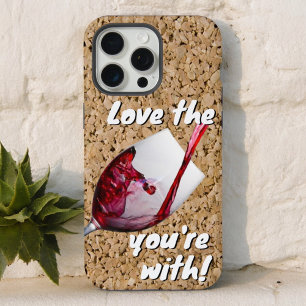 Humorvolle Liebe den Wein, mit dem du bist iPhone 15 Pro Max Hülle