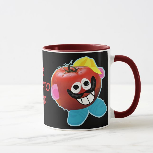 humorvolle Parodie-Tasse Herrn tomato head Tasse (Rechts)