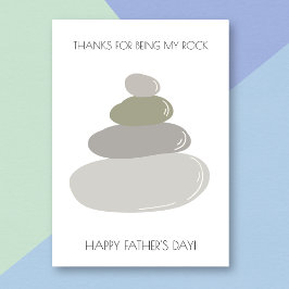 Humorvolle Vatertagskarte mit Rock Pun Karte