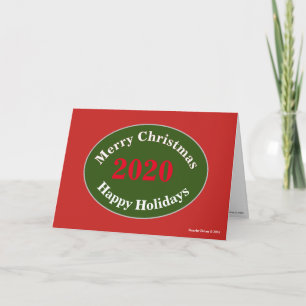 Humorvolle verspätete Weihnachtsgrußkarte Karte