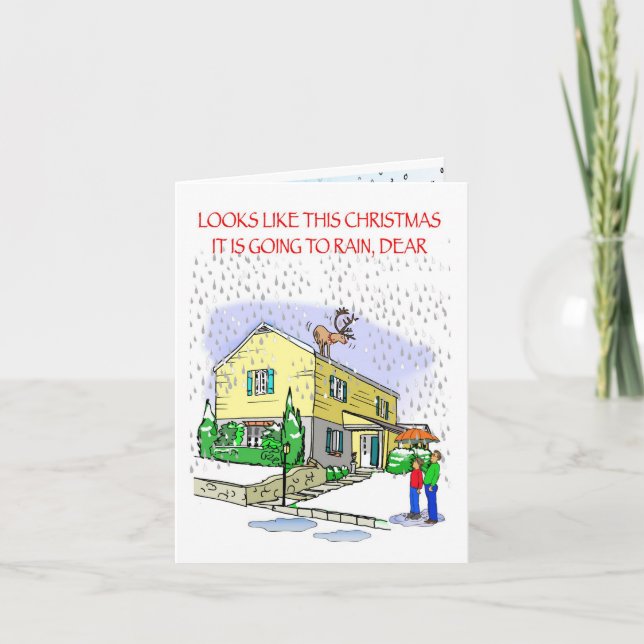 Humorvolle Weihnachtskarte Feiertagskarte (Vorderseite)