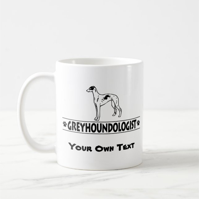 Humorvolle WINDHUND-HUNDE Kaffeetasse (Links)