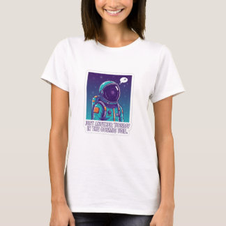 Humorvoller Astronaut im kosmischen Vakuum | Lusti T-Shirt