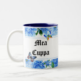 Humorvoller Blumenkatholischer Mea Cuppa Zweifarbige Tasse
