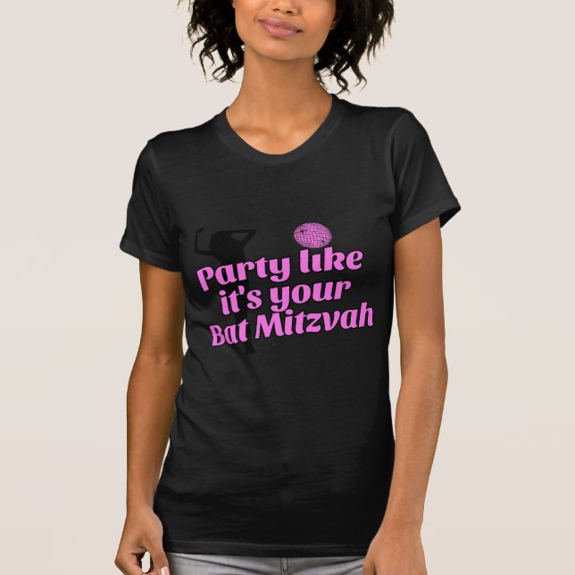 Humorvoller Schläger Mitzvah jüdischer T-Shirt (Vorderseite)