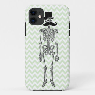 Humorvoller Schnurrbart auf Skeleton LIMONEM Case-Mate iPhone Hülle
