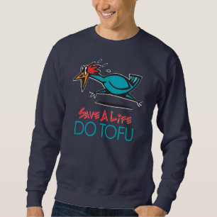 Humorvoller Tofu-Entwurf Sweatshirt