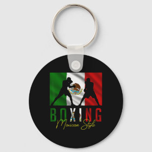 Humorvolles Boxen Mexikanisches Sparring Kickboxen Schlüsselanhänger