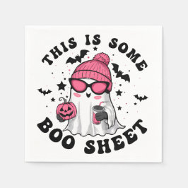 Humorvolles Halloween-Party "This is some Boo Shee Serviette