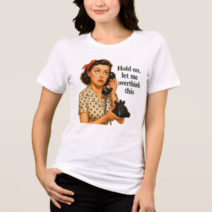Humorvolles Lass mich das überdenken T-Shirt perso Tri-Blend Shirt