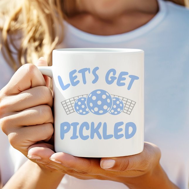 Humorvolles Let's Get Pickled  Kaffeetasse (Von Creator hochgeladen)