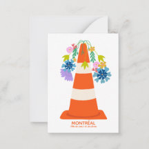 Humorvolles Montréal orange Kegel Stadt Geschenk 