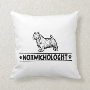 Humorvolles Norwich Terrier Kissen
