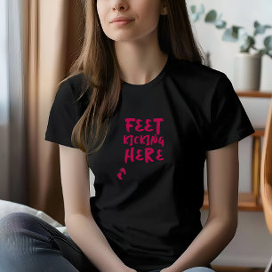 Humorvolles Schwangerschafts-Fingerabdruck-Burgund T-Shirt