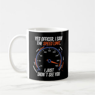 Humorvolles Tempolimit-Autodesign Kaffeetasse
