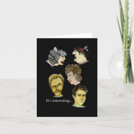 Humorvolles Wissen wächst auf: Faltkarte Karte