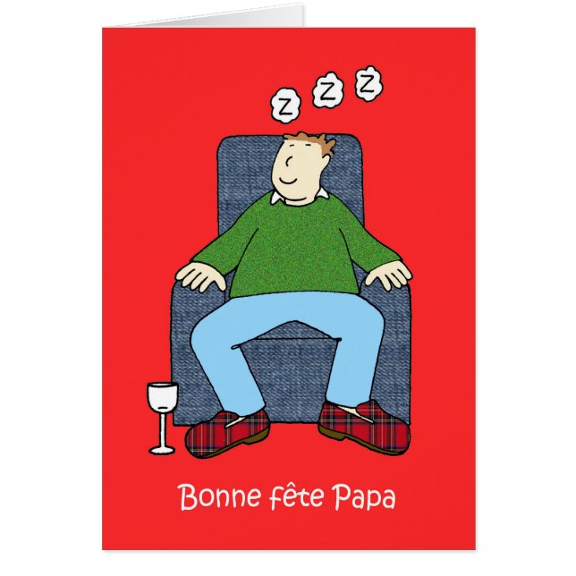 Humour caricature Fête des pères français (Devant)