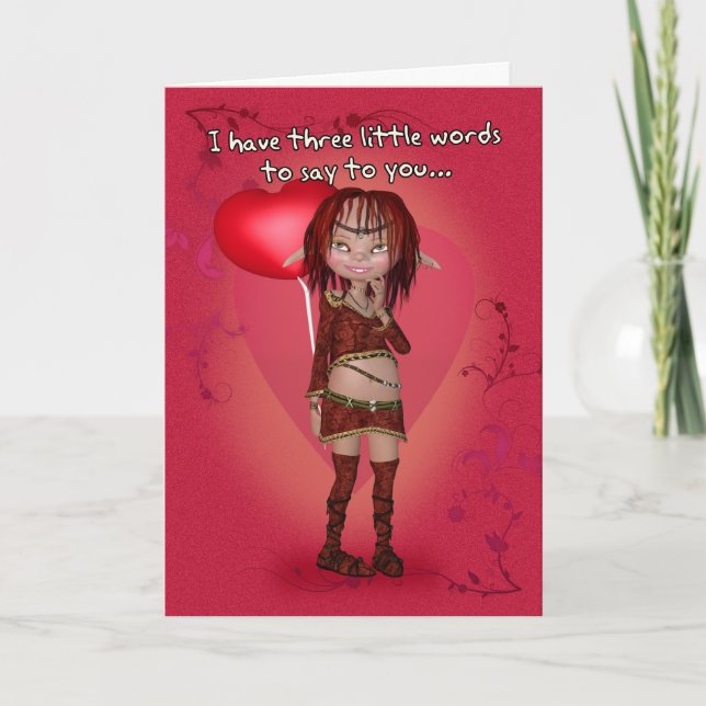 Humour Carte Saint-Valentin - Lusly Votre (Devant)