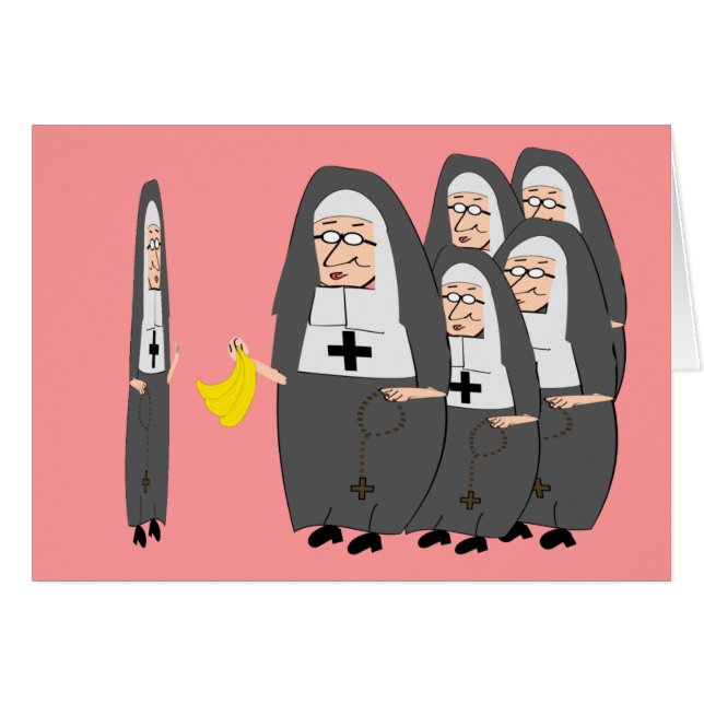 Humour catholique "grosses soeurs " de nonne (Devant horizontal)
