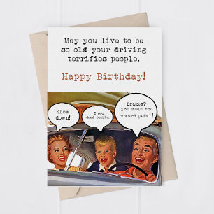 Humour Conduite des adultes Carte de voeux d'anniv