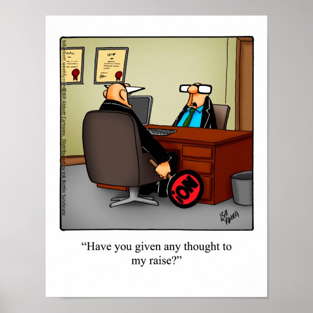 Humour d'affaires "My Raise" Poster cadeau (Devant)