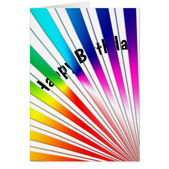 humour d'anniversaire arc-en-ciel (Devant)