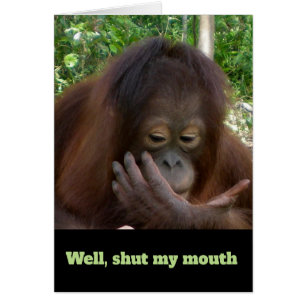 Humour d'anniversaire ferme ma bouche