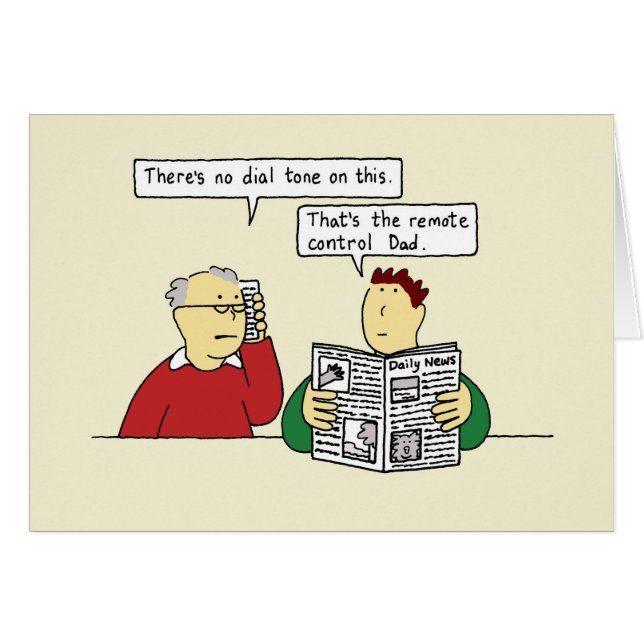 Humour d'anniversaire pour le papa plus âgé (Devant horizontal)