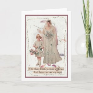 Humour de carte mariage Jouer avec moi et mes joue