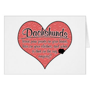 Humour de chien d'empreintes de pattes de teckel