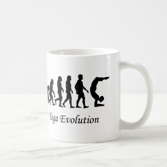 Humour de "évolution de yoga" de tasse de yoga (Droite)