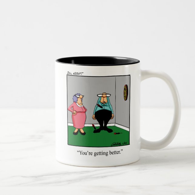 Humour de fléchettes amusant MUg (Droit)