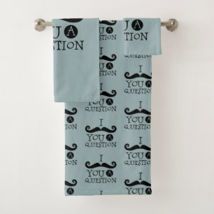 Humour de moustache gris bleu noir