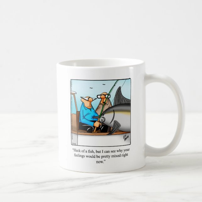 Humour de pêche en mer profonde cadeau Mug (Droite)