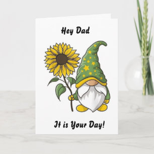 HUMOUR GNOME POUR "PAPA" SUR VOTRE CARTE D'ANNIVER