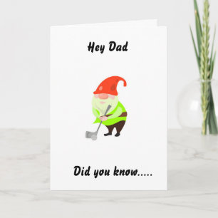 HUMOUR GOLFING POUR "PAPA" SUR VOTRE CARTE D'ANNIV