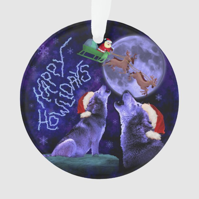 Humour heureux de Howlidays de Noël de calembour (devant)
