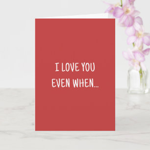 Humour Je T'Aime Drôle Carte De Jour Valentines Po