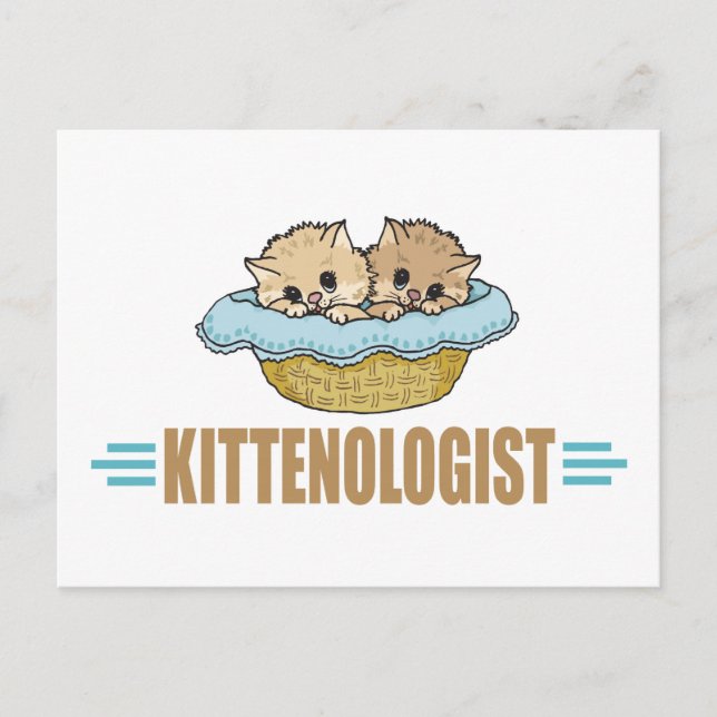 Humour Kitten Lover Postkarte (Vorderseite)