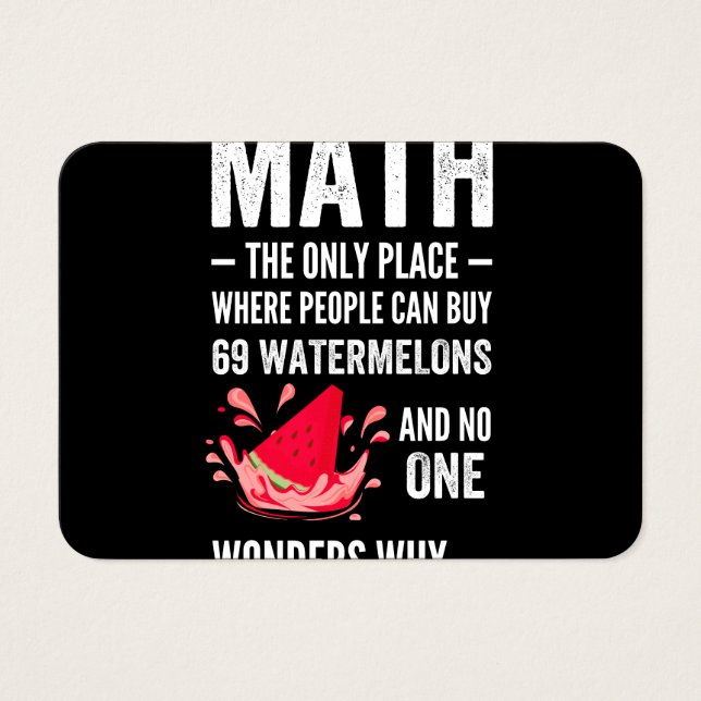 Humour mathématique (Devant)