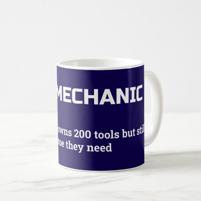 Humour mécanique - Auto mécanique définition Mug (Devant droit)