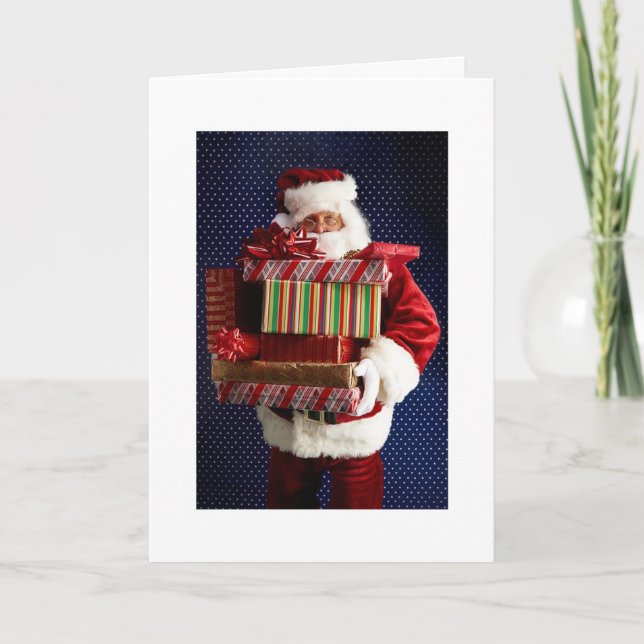 Humour Santa Claus Grußkarte Feiertagskarte (Vorderseite)