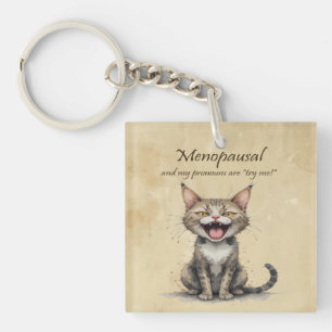 Humour sur la ménopause Chat en colère stressé