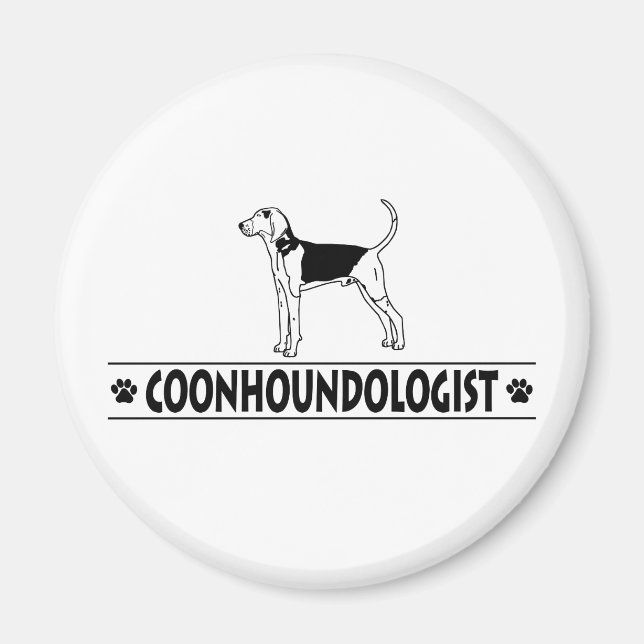 Humour Treeing Walker Coonhound Magnet (Vorne)
